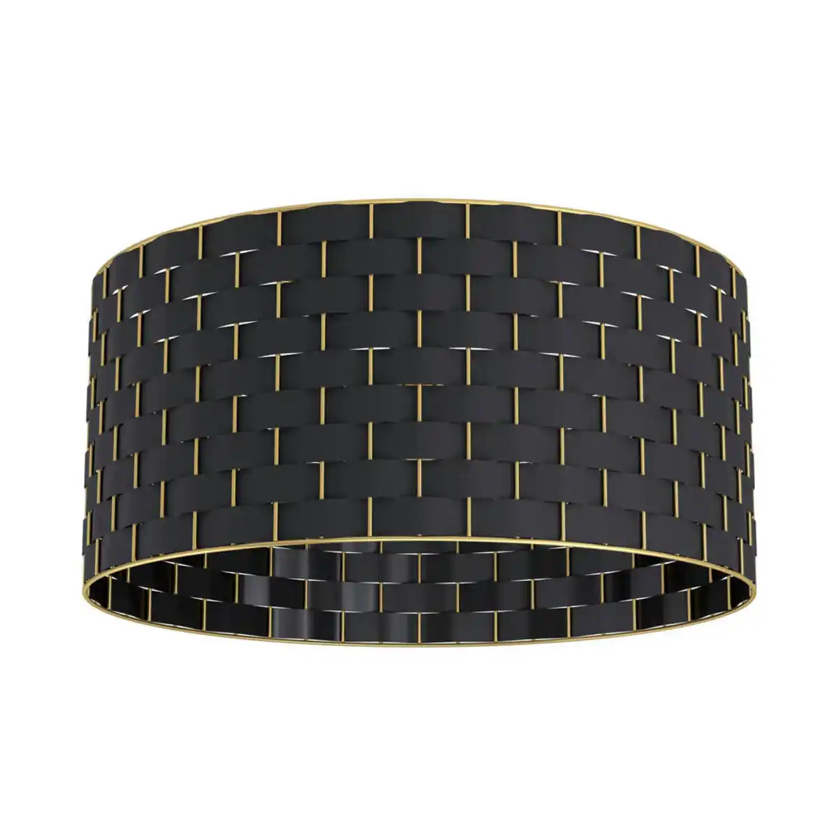 Bild 1 von Eglo Deckenleuchte Marasales, Schwarz, Messing, Metall, Textil, rund,rund, 25 cm, Lampen & Leuchten, Innenbeleuchtung, Leuchten nach Räumen, Bürolampen