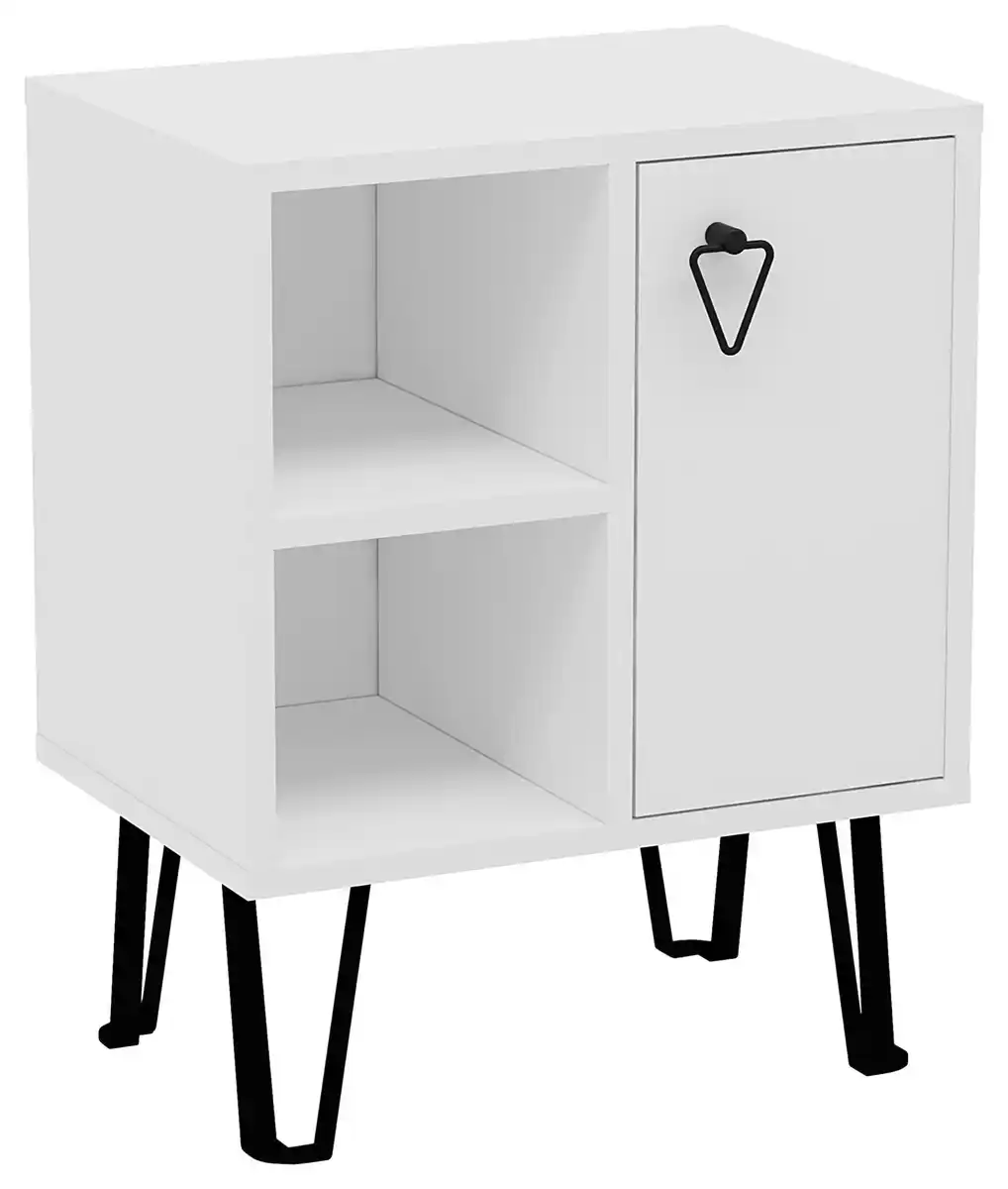 Bild 1 von Nachtkästchen Neptun Weiß, Weiß