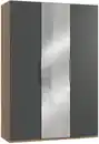 Bild 1 von Drehtürenschrank Level 36A mit Spiegel ca.150cm Graphitfarben, Graphitfarben, Eichefarben