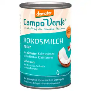 Campo Verde Bio Demeter Kokosmilch Natur 400g