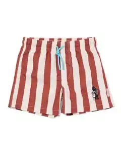 Takkie Kinderbadehose mit Streifen braun