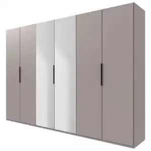 Mid.you Drehtürenschrank Wimex Level 36A, Sahara, Metall, 6 Fächer, 300x236x58 cm, BQ - Bündnis für Qualität, Made in Germany, DIN EN ISO 9001, umfangreiches Zubehör erhältlich, in verschieden