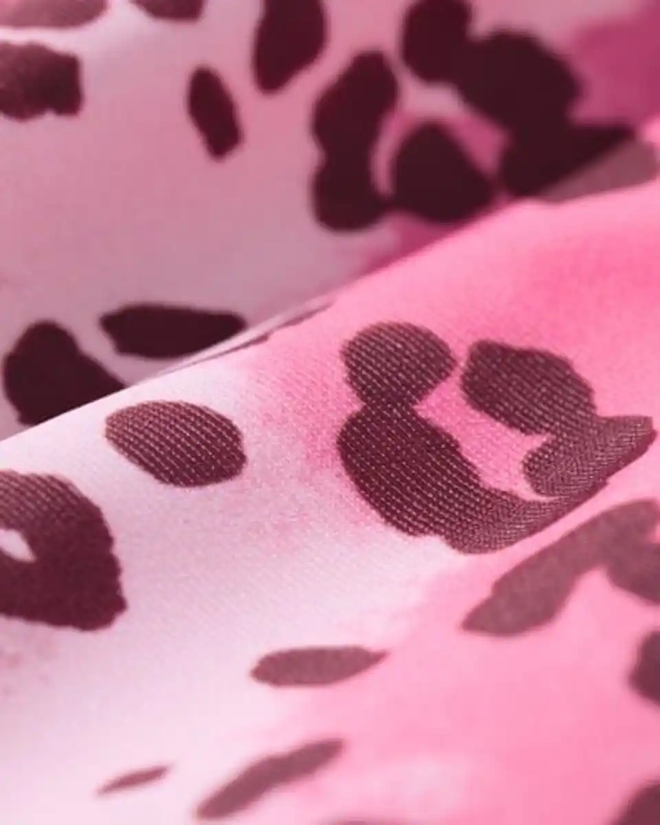 Bild 2 von Wendebadeanzug für Kinder mit Leopardenstreifen rosa