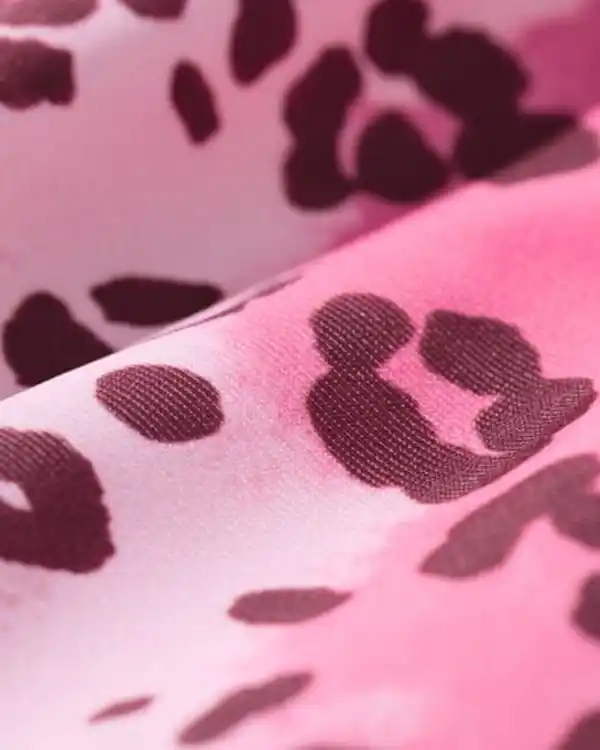 Bild 2 von Wendebadeanzug für Kinder mit Leopardenstreifen rosa