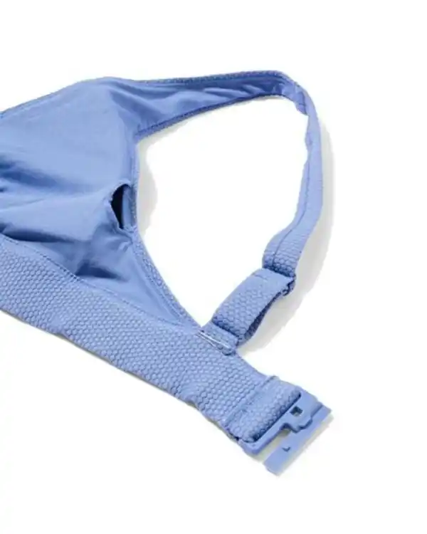 Bild 3 von Damen-Bikinioberteil Liv, Triangel-Oberteil, Struktur hellblau