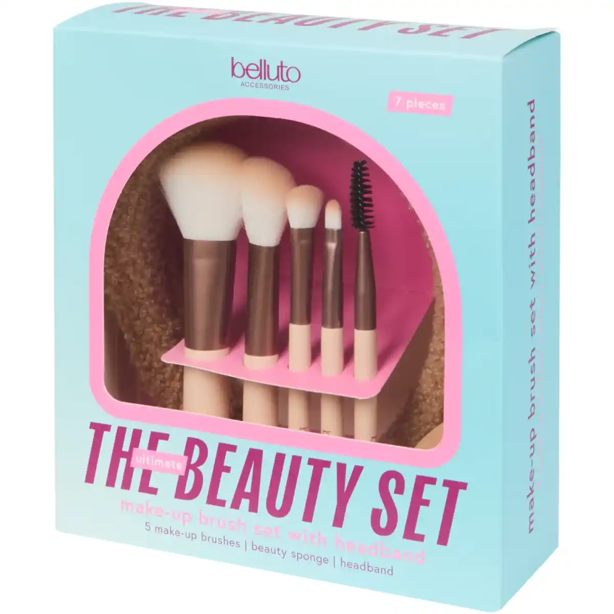 Bild 2 von Belluto Accessories Make-up-Pinselset mit Haarband & Make-up-Schwamm