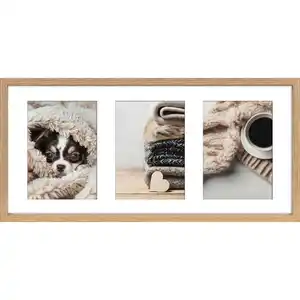 Bilderrahmen Nordic, Eiche, Glas, Holzwerkstoff, rechteckig, 23x50 cm, FSC Mix, Passepartout, Bilder und Zubehör, Bilderrahmen