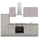 Bild 1 von Nobilia Küchenblock Touch, Grau, Eiche dunkel, Metall, 2 Schublade(n) Schubladen, nur wie online abgebildet bestellbar, 270 cm, Blauer Engel, Pefc, Goldenes M, Made in Germany, DGM-Klimapakt, seiten