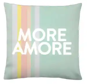 Zierkissen More Amore Blau ca. 45x45cm, Blau