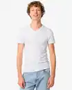 Bild 1 von Herren T-Shirts, Slim Fit, mit V-Ausschnitt – 2 Stück weiß