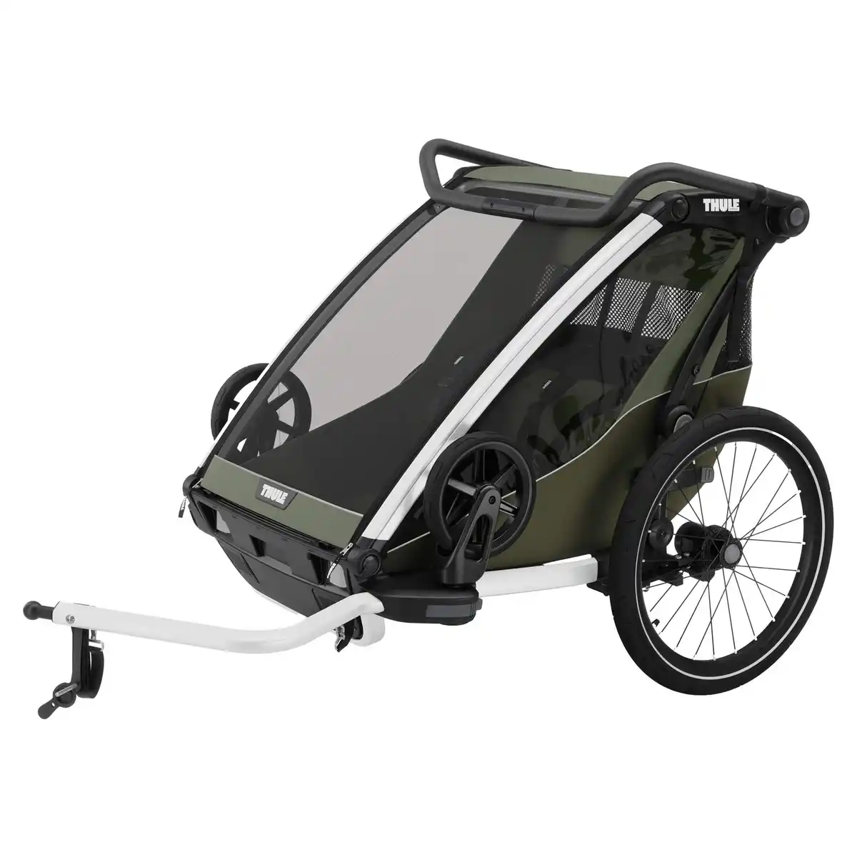 Bild 3 von CHARIOT LITE DOUBLE VINTAGE GREEN - Fahrradanhänger