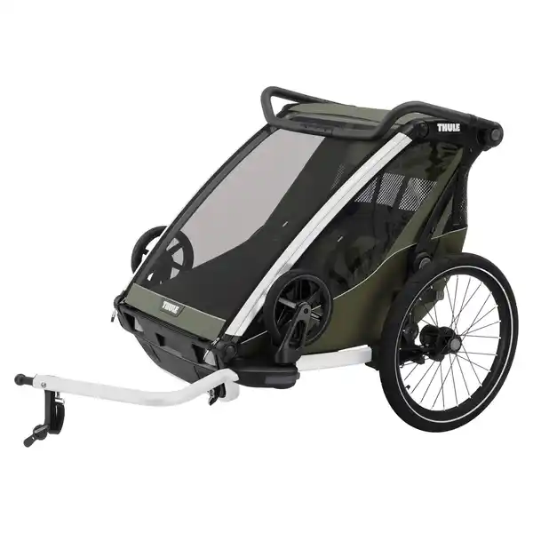 Bild 3 von CHARIOT LITE DOUBLE VINTAGE GREEN - Fahrradanhänger