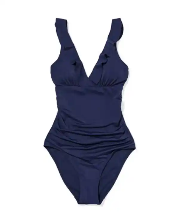Bild 2 von Damen-Badeanzug Neva, figurfreundliche Passform, gerüscht dunkelblau