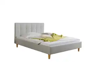 Polsterbett Kenny Hellgrau ca. 140x200 cm, Hellgrau