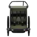 Bild 2 von CHARIOT LITE DOUBLE VINTAGE GREEN - Fahrradanhänger