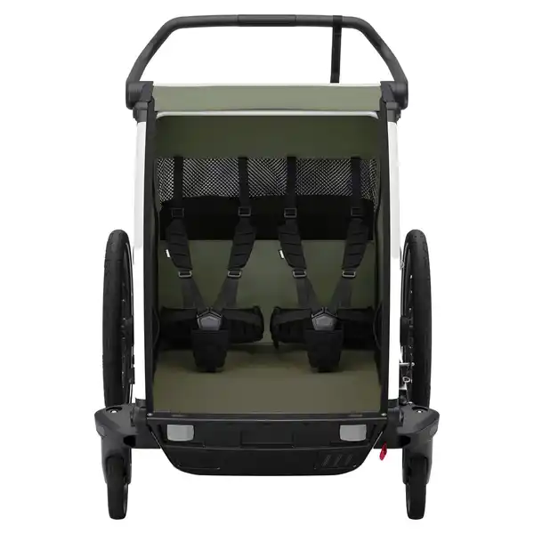 Bild 2 von CHARIOT LITE DOUBLE VINTAGE GREEN - Fahrradanhänger