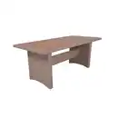 Bild 1 von Gardenson Gartentisch, Braun, Schwarz, Holz, Metall, Kunststoff, Akazie, Hartholz, rechteckig, eckig, 90x75x180 cm, gastro- und objekttauglich, regenabweisend, UV-beständig, wetterfest, Gartenmöbel