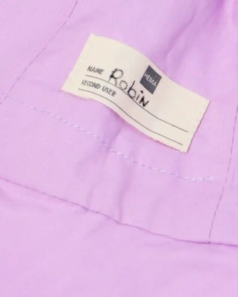 Bild 3 von Babymütze aus Seersucker mit Streifen lila