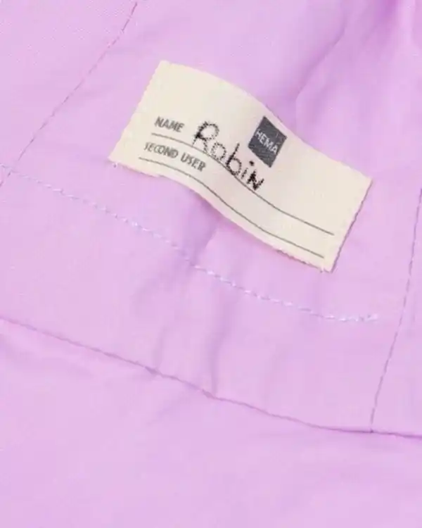 Bild 3 von Babymütze aus Seersucker mit Streifen lila