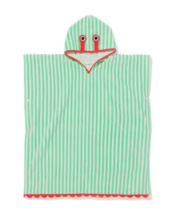 Bild 3 von Kinderponcho, 68 × 78 cm, Krabbe, Streifen
