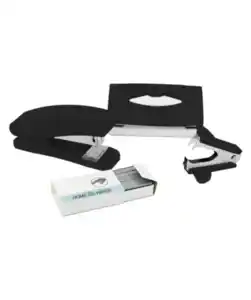 Büroset mit Tacker und Locher, schwarz