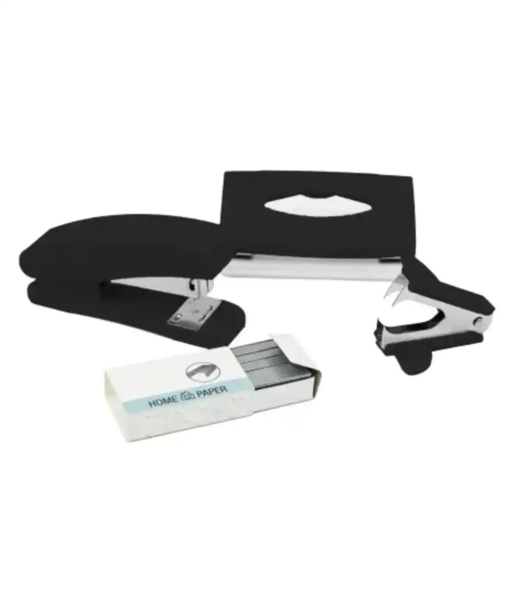 Bild 1 von Büroset mit Tacker und Locher, schwarz