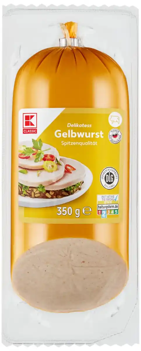 Bild 1 von K-CLASSIC Gelb- oder Schinkenwurst, 350-g-Stück