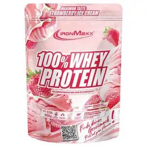 IRONMAXX Whey Protein Pulver 500, Strawberry Ice Crea