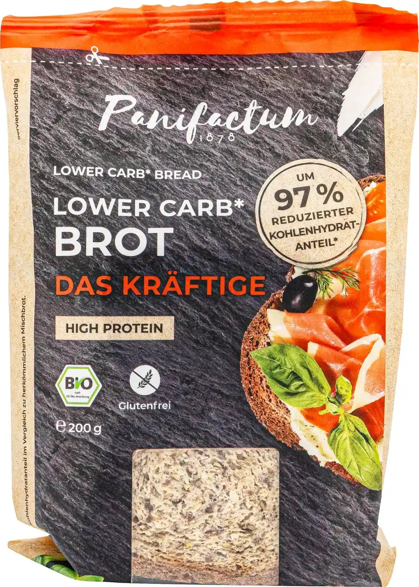 Bild 1 von PANIFACTUM Lower Carb Bio-Brot oder -Knäckebrot, 200-g-Packg.