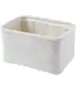 Bild 1 von Mittelgroßer Aufbewahrungskorb Teddyfell, creme