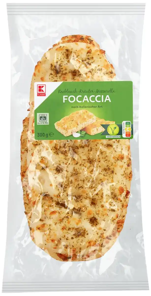 Bild 1 von K-CLASSIC Focaccia, 300 - 330-g-Packg.