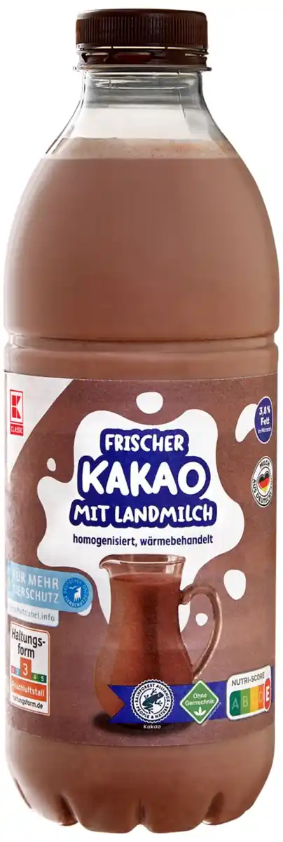 Bild 1 von K-CLASSIC Frischer Kakao, 1-l-Fl.