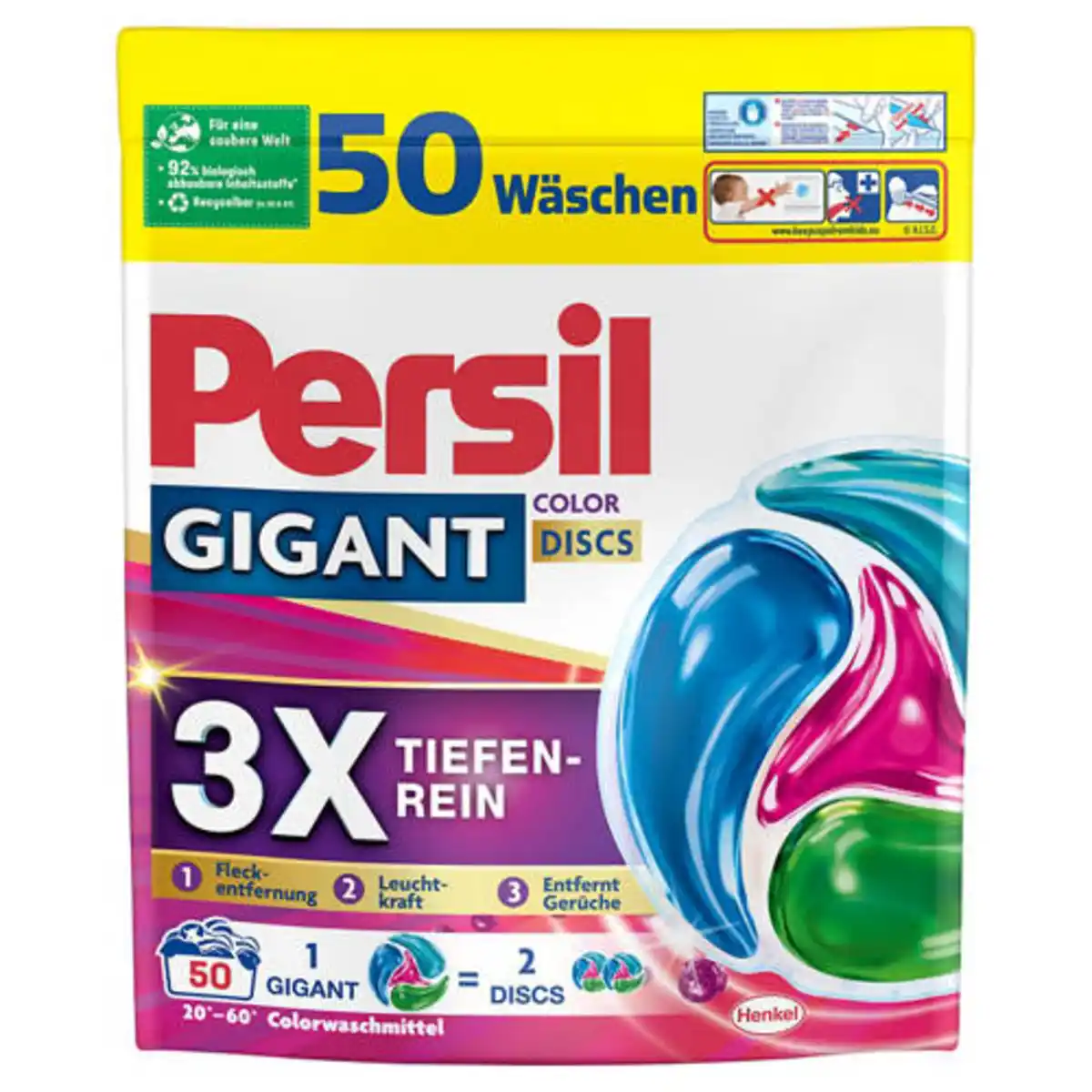 Bild 1 von PERSIL Discs, Pulver oder Gel, Gigant Farbe 90WL