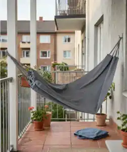 Hängematte mit Tragetasche, grau