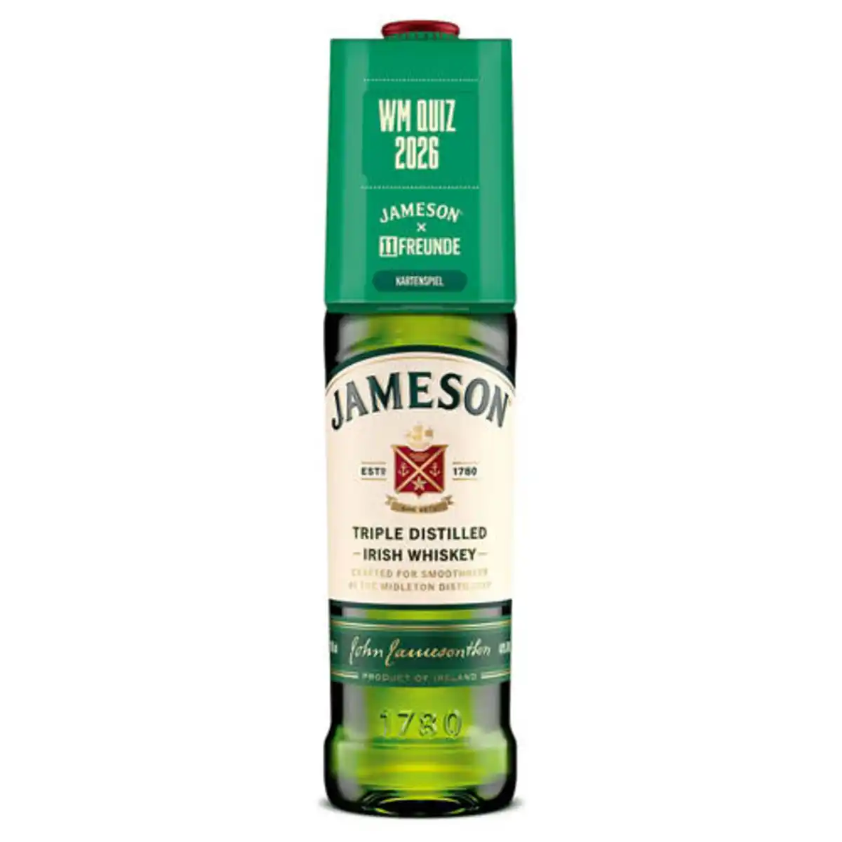 Bild 1 von JAMESON Irish Whiskey 700 ml inkl. WM-Quiz-Kartenspiel