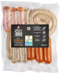 K-CLASSIC Grillparty Brühwurst-Mix, 450-g-Packg.