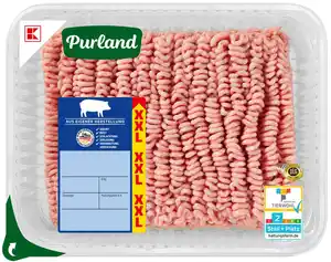K-PURLAND Schweinehackfleisch XXL, 1-kg-Großpackg.