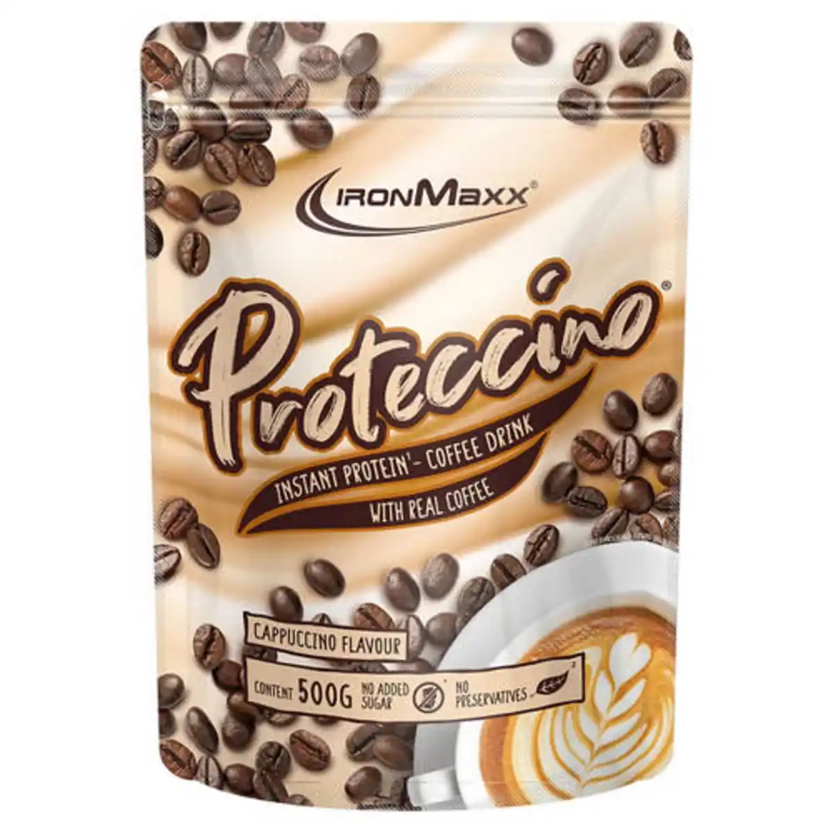 Bild 1 von IRONMAXX Proteccino Pulver 500 g, Cappuccino