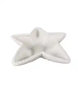 Dekoschale Seestern, weiß