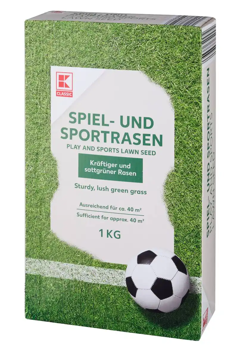 Bild 1 von K-CLASSIC Spiel- und Sportrasen, 1-kg-Packg.