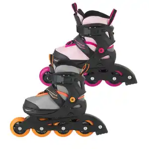 NEWCENTIAL® Kinder-Softboot-Inlineskates größenverstellbar 33 - 37, Paar