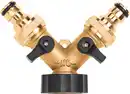 Bild 1 von PARKSIDE® 2-Wege-Verteiler Messing