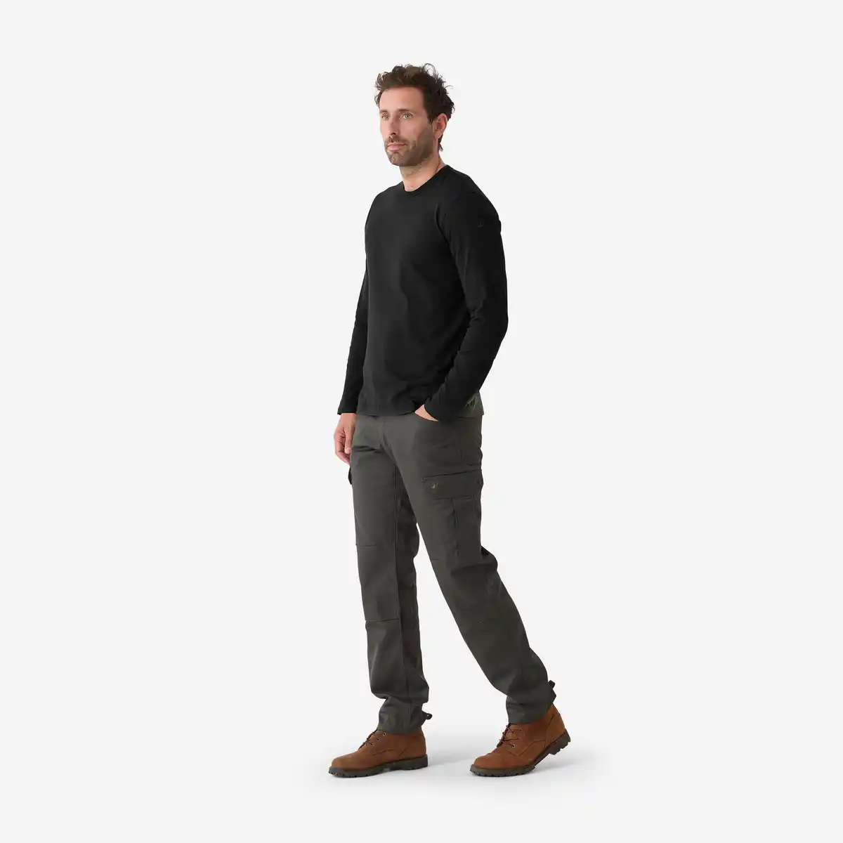 Bild 1 von SOLOGNAC Jagdhose Steppe 500 Cargo strapazierfähig grün