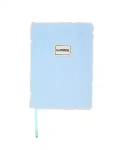 Plüsch-Notizbuch, hellblau