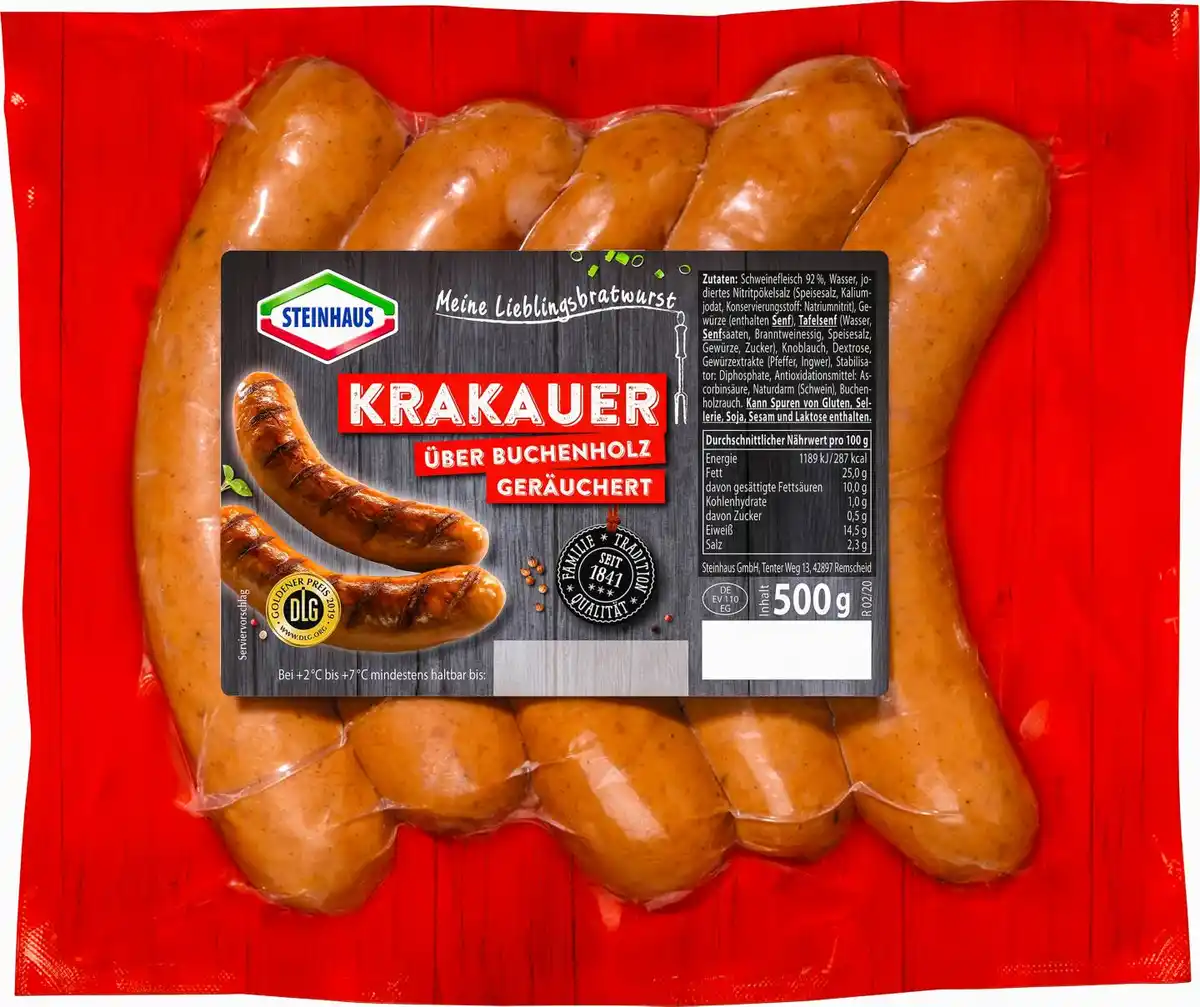 Bild 1 von STEINHAUS Krakauer, 5 St. = 500-g-Packg.