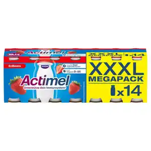 DANONE Actimel XXXL 14 x 100 ml, Erdbeere