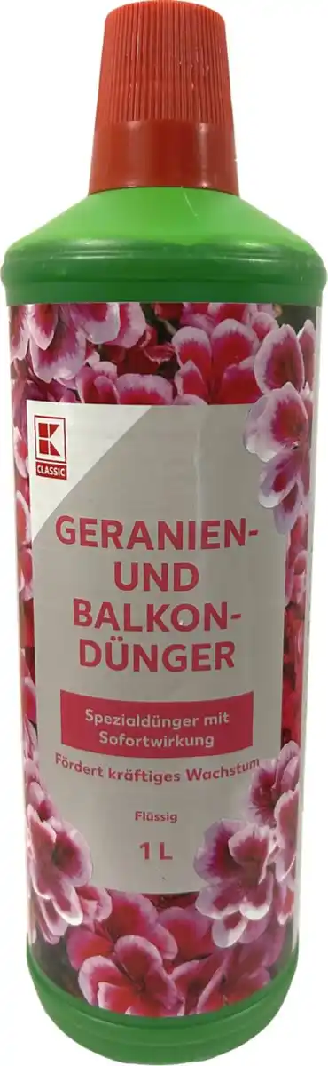 Bild 1 von COUNTRYSIDE® Dünger für Geranien und Balkonpflanzen, 1-l-Flasche