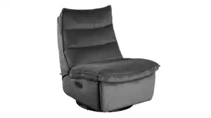 Fernsehsessel Cord grau mit Motor und Relaxfunktion - ELROY