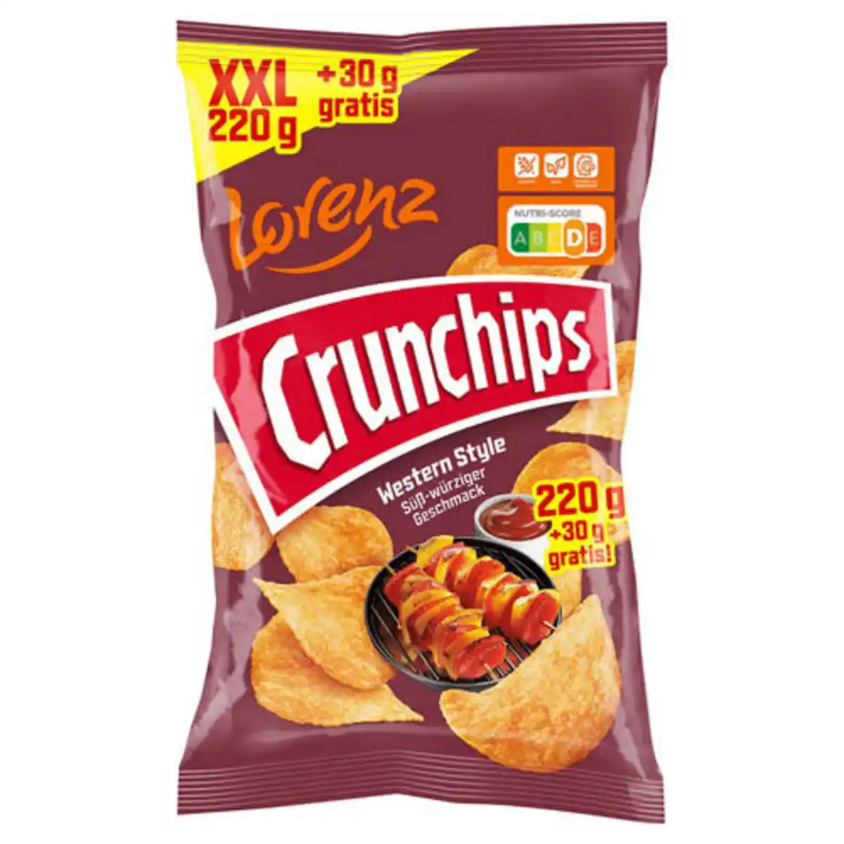 Bild 1 von LORENZ Crunchips XXL 250 g, Western Style