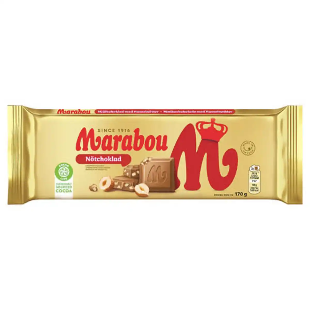 Bild 1 von Marabou Schokolade 160 g / 170 g, Vollmilch Nuss